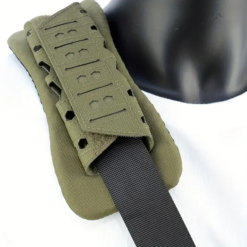 Épaulière tactique respirante, sangle antidérapante d'absorption des chocs pour sac à dos en Nylon découpé au Laser pour l'extérieur, 1 pièce