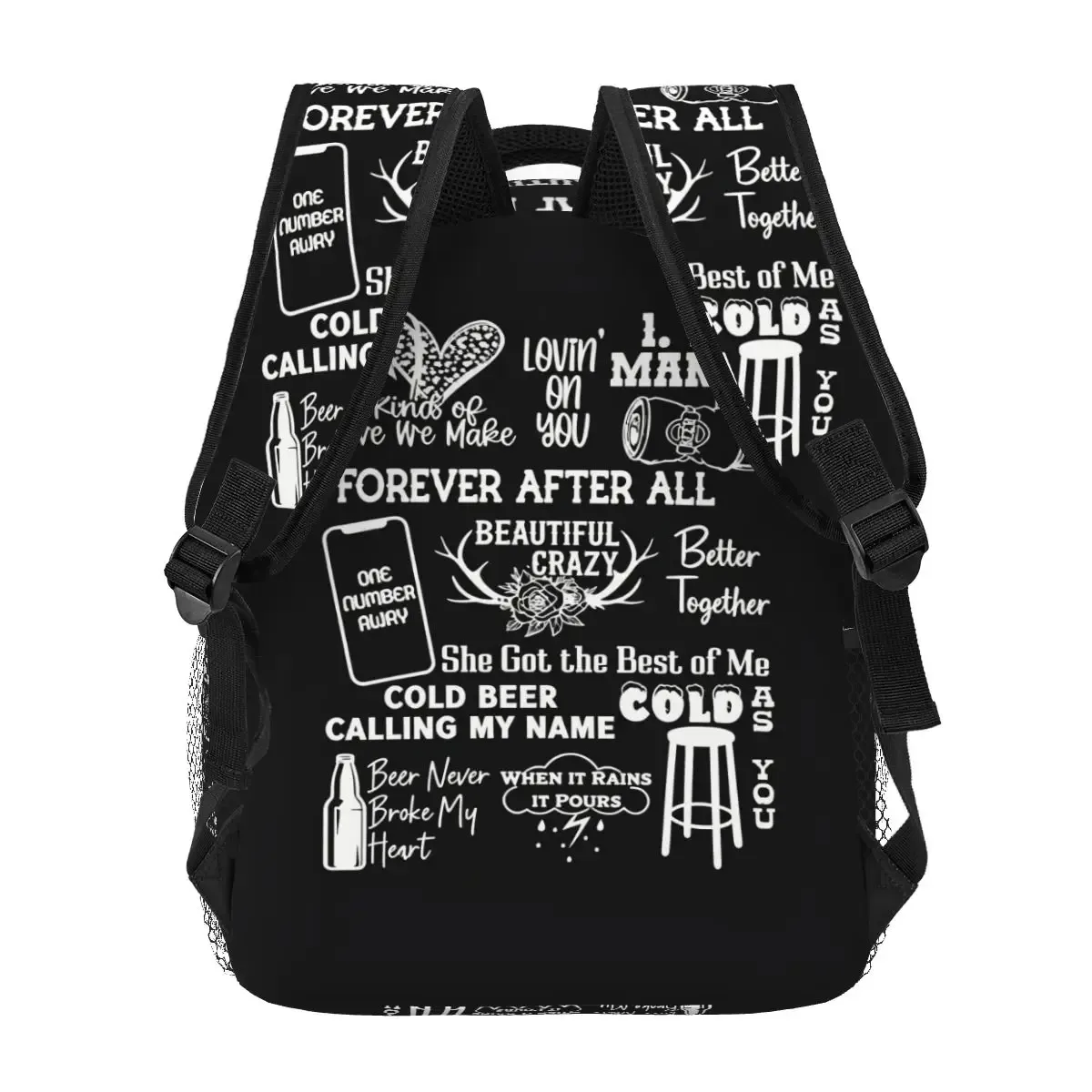 sac à dos pour étudiants country singer luke combs word tour, sac d'école, sac à dos de randonnée, sac de voyage pour hommes et femmes, sac à bandoulière tendance