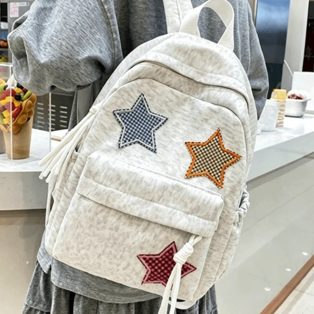 sac à dos portable en velours côtelé, tissu doux, grande capacité, sac à dos scolaire léger, sac de voyage à fermeture éclair.