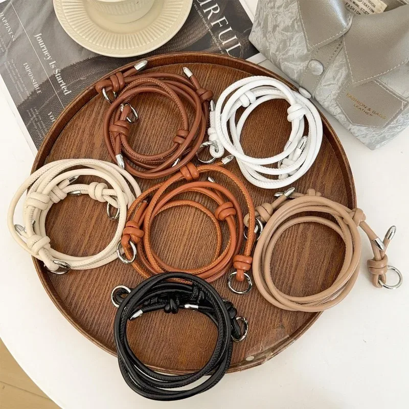 nouvelle sangle de sac à bandoulière ajustable pour femme en cuir pu couleur unie – accessoire de remplacement diy