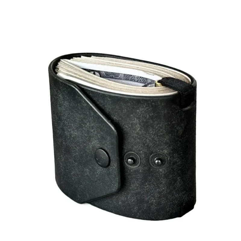 porte-monnaie en cuir à accès rapide, pochette portable pour billets, organisateur léger pour usage quotidien