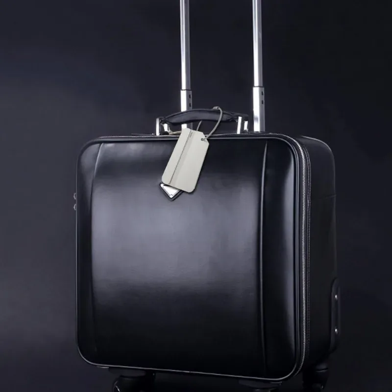 étiquettes de bagages en aluminium, 5 pièces, identifiant de bagages de voyage durable avec support sécurisé par fourreur
