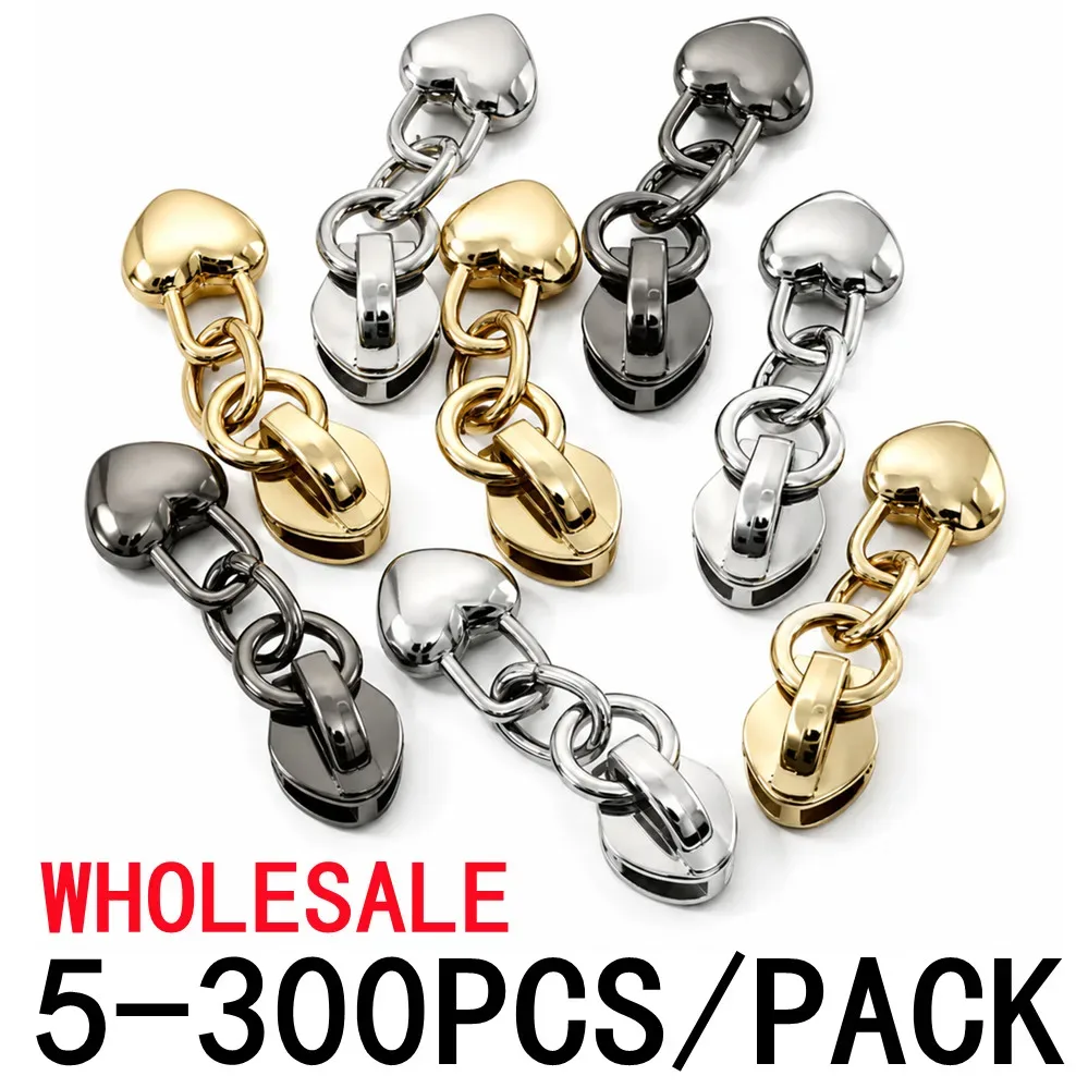5/300Pcs 3 # Têtes de fermeture éclair pour fermetures éclair en nylon, kit de réparation pour sacs, vêtements, vestes, accessoires de couture DIY