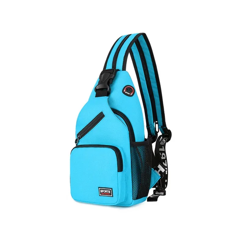 petit sac à dos unisexe à bandoulière, polyvalent, étanche, sac à bandoulière de poitrine, voyage randonnée, sac de jour de grande capacité