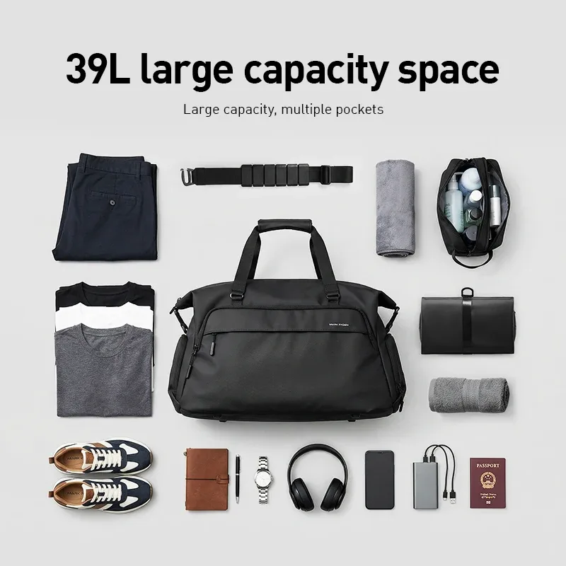 sac de sport pour homme mark ryden, nouvelle conception, imperméable, grande capacité, sacs à main pour les voyages