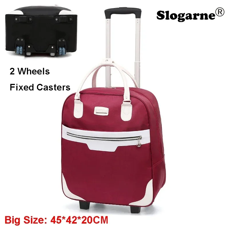 mode bagages roulants femmes 4 roues spinner voyage sacs hommes voyage d'affaires sacs oxford valise étanche chariot bagages