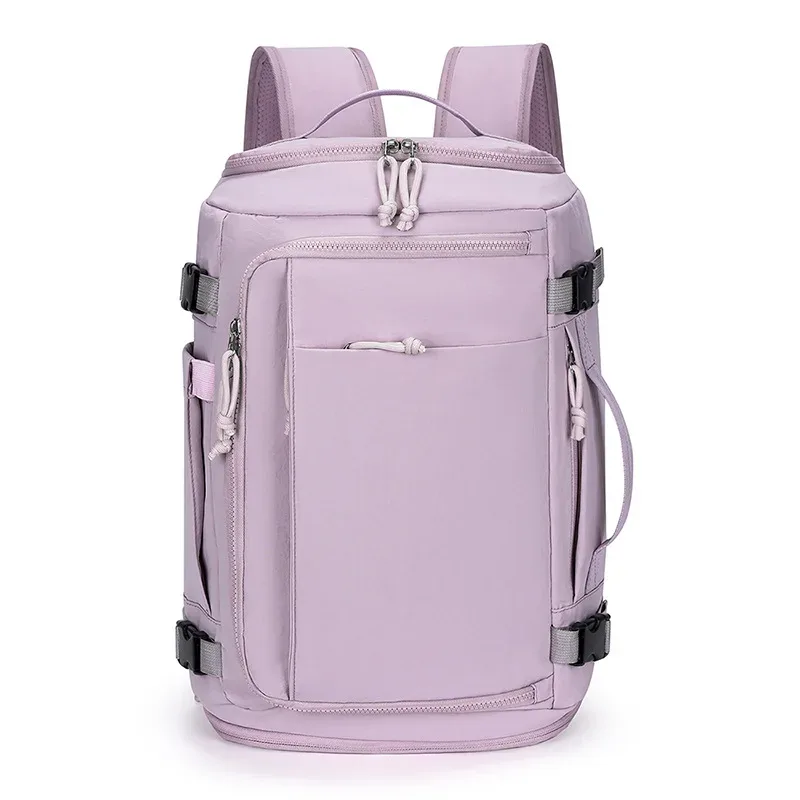 sac à dos de voyage grande capacité unisexe, léger, multifonctionnel, sacoche pour ordinateur, sac à bandoulière décontracté en pvc imperméable