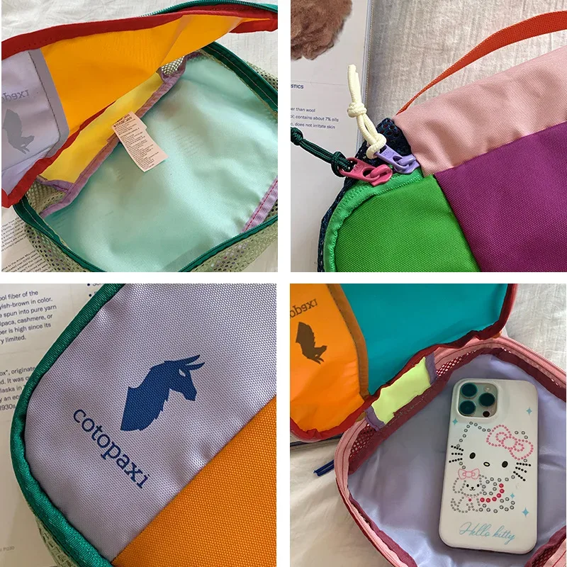 trousse de toilette de voyage imperméable 3 pièces multicolore patchwork 2026 – pochette organisateur cosmétique portable pour gym, extérieur et maquillage quotidien