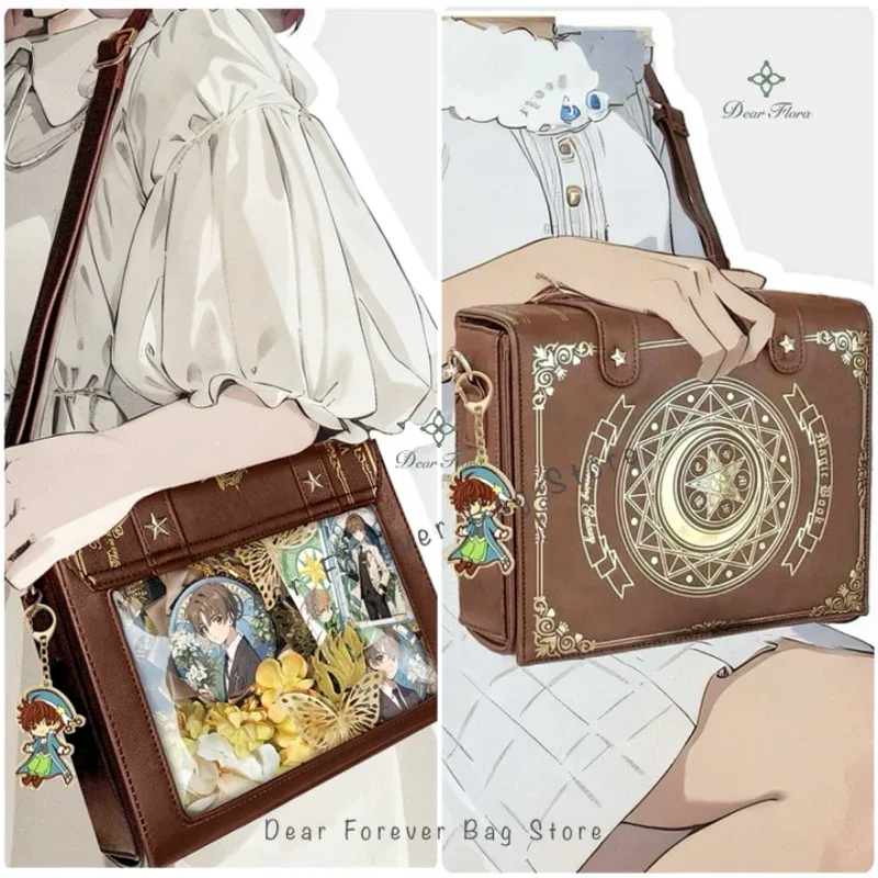 y2k livre magique lolita ita sac gothique sac à bandoulière filles poche transparente mignon bandoulière sacs à main femmes mini sacs à dos sac à main