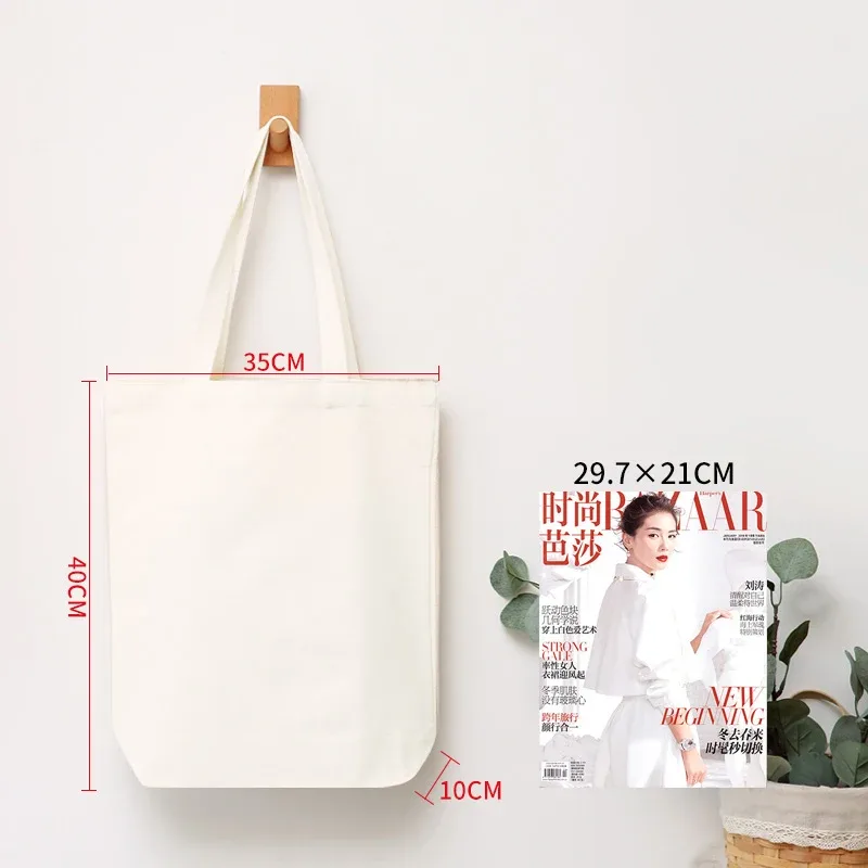 vente en gros de sacs d'épicerie en coton réutilisables personnalisés, 50 pièces/lot, logo imprimé, sac fourre-tout en toile haute capacité