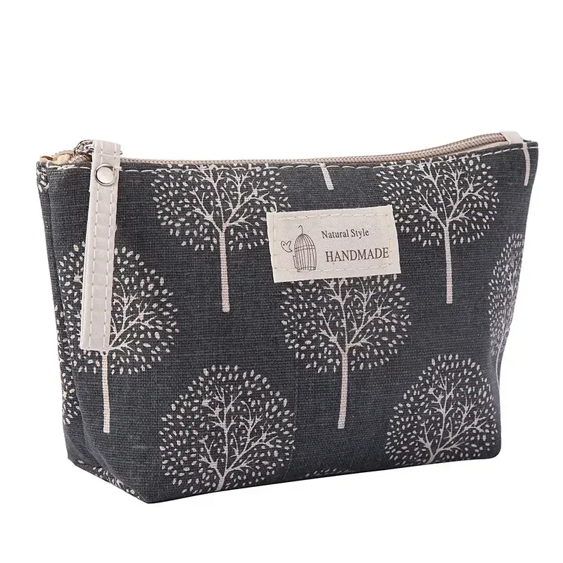 nouveau femmes voyage sac cosmétique toile portable fermeture éclair sacs de maquillage femme sacs à main trousse à crayons articles de toilette stockage sac de lavage chaud