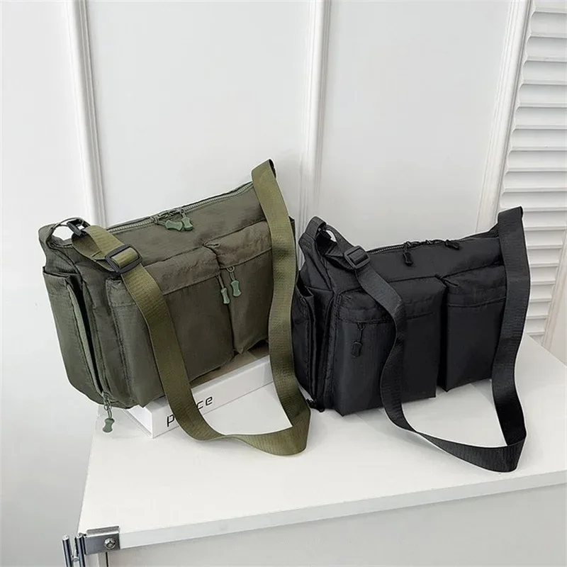 sacs messagers décontractés multi-poches pour femmes, sac à bandoulière en nylon tendance, grands sacs à main pour femmes, sac de voyage et de shopping pour femmes