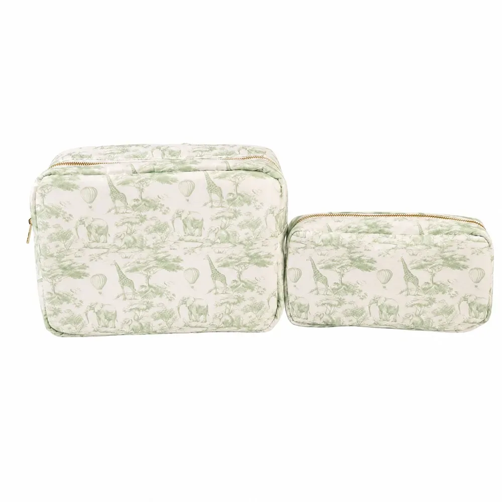 sacs à cosmétiques en nylon imprimés d'animaux, trousse de toilette étanche pour dames, rangement à fermeture éclair, pochettes de voyage portables pour organisateur de maquillage pour femmes