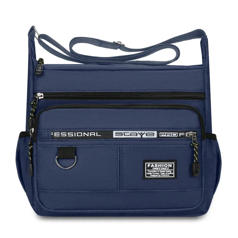 sac bandoulière pour homme, grande capacité, multi-poches, idéal pour les trajets quotidiens, les affaires et les voyages