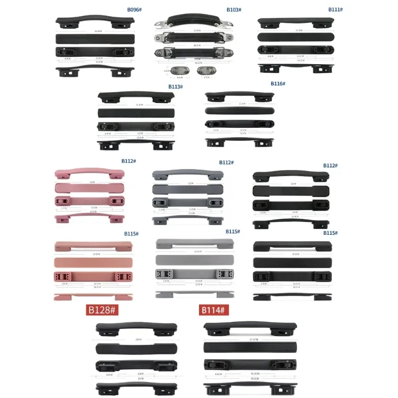 poignée flexible de rechange en plastique pour valise, étui à bagages, sangle de rechange, remplacement pour voyage
