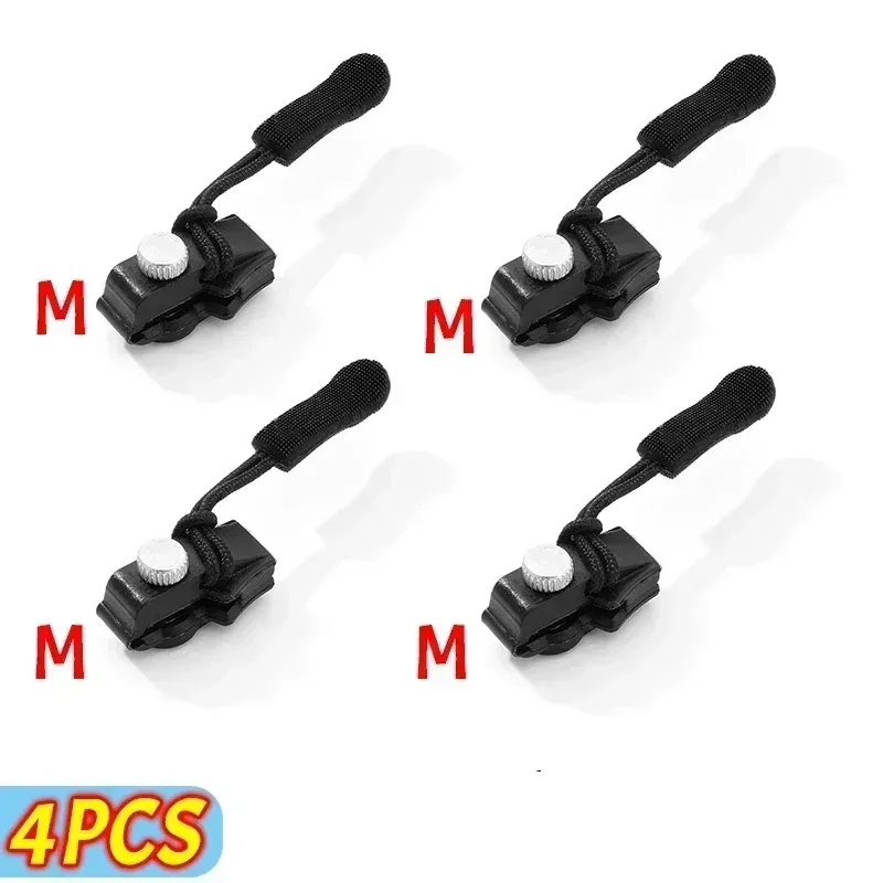 kit de réparation de fermeture éclair instantanée, 2 à 6 pièces, fixation de fermeture éclair de remplacement, dents coulissantes, tête de fermeture éclair de sauvetage, 3 tailles différentes