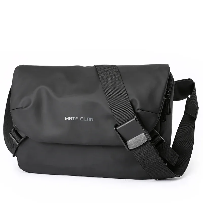 moyyi – sac messager à rabat pour ordinateur portable, sacoche de voyage étanche pour hommes, sac à bandoulière fin pour livre d'école