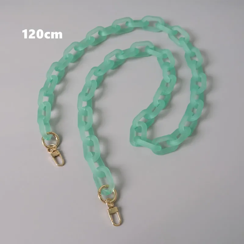 accessoires de sac à bandoulière en acrylique pour femmes, pièces détachables, chaîne de remplacement, bonbons, mignon, sangle mate, chaîne de poignée d'épaule, nouvelle mode
