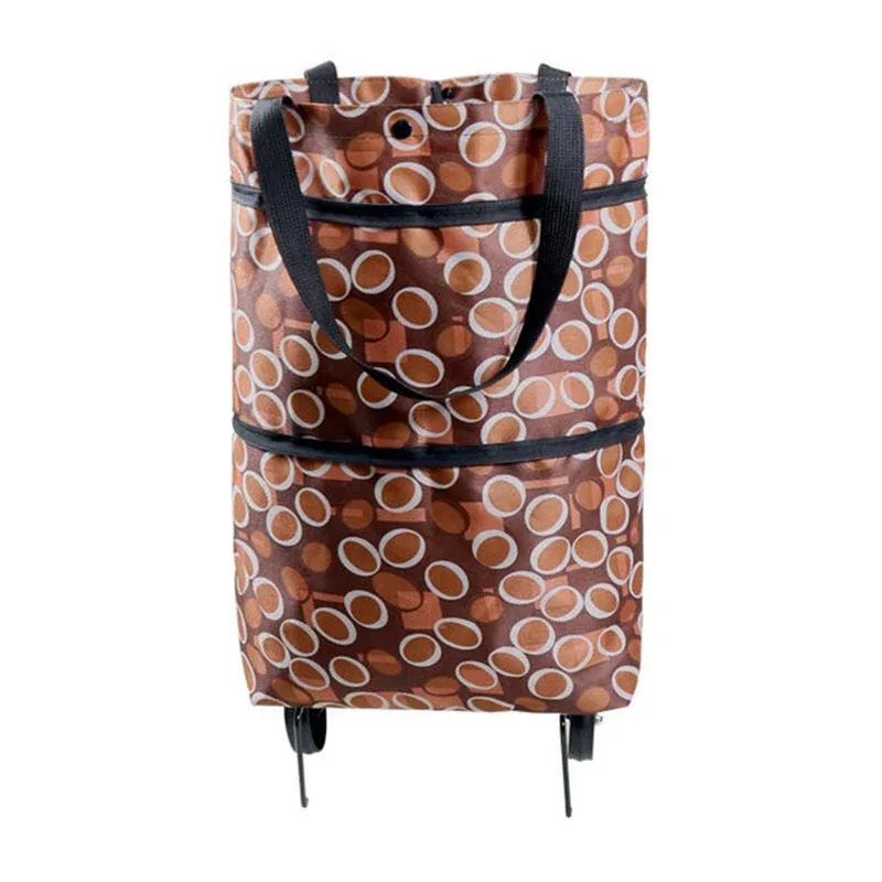 sac à roulettes, sac à roulettes, sacs à provisions pliants, achat de légumes, paquet de traction, petit chariot à traction, organisateur de courses portable