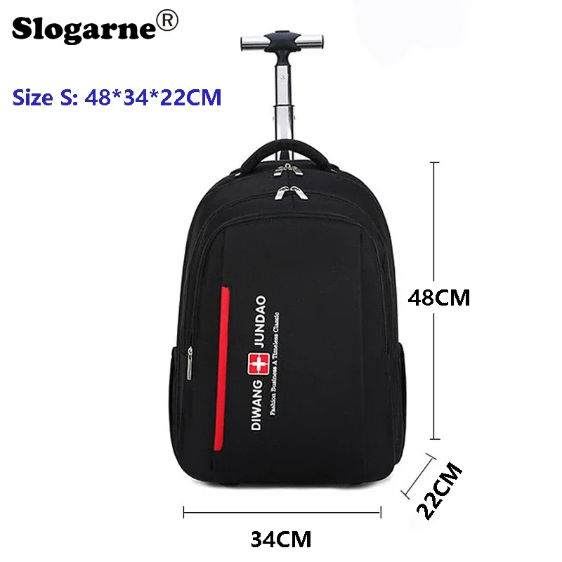 sac à dos de voyage de grande capacité pour hommes et femmes, bagage à roulettes multicouche, sac à dos côtelé, sac d'ordinateur d'affaires, nouveau