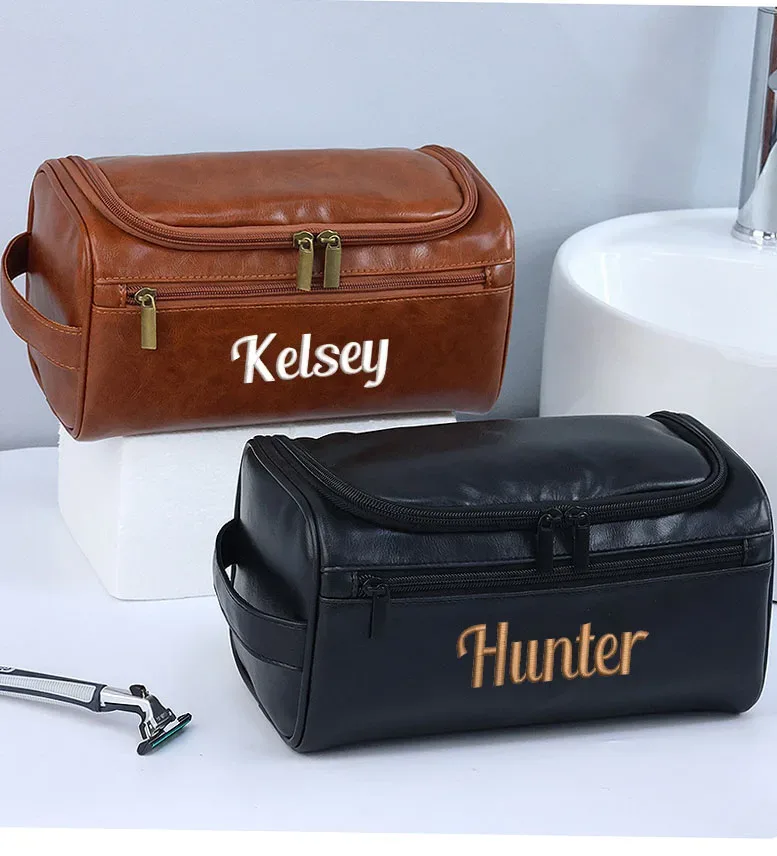 grande trousse de maquillage étanche personnalisée pour hommes et femmes, sac à main d'aviation, sac de rasage de salle de bain, cosmétiques, voyage, affaires