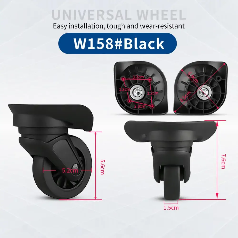 roue universelle silencieuse hongsheng pour valise, accessoires de remplacement et réparation de roues de valise à roulettes avec serrure à combinaison