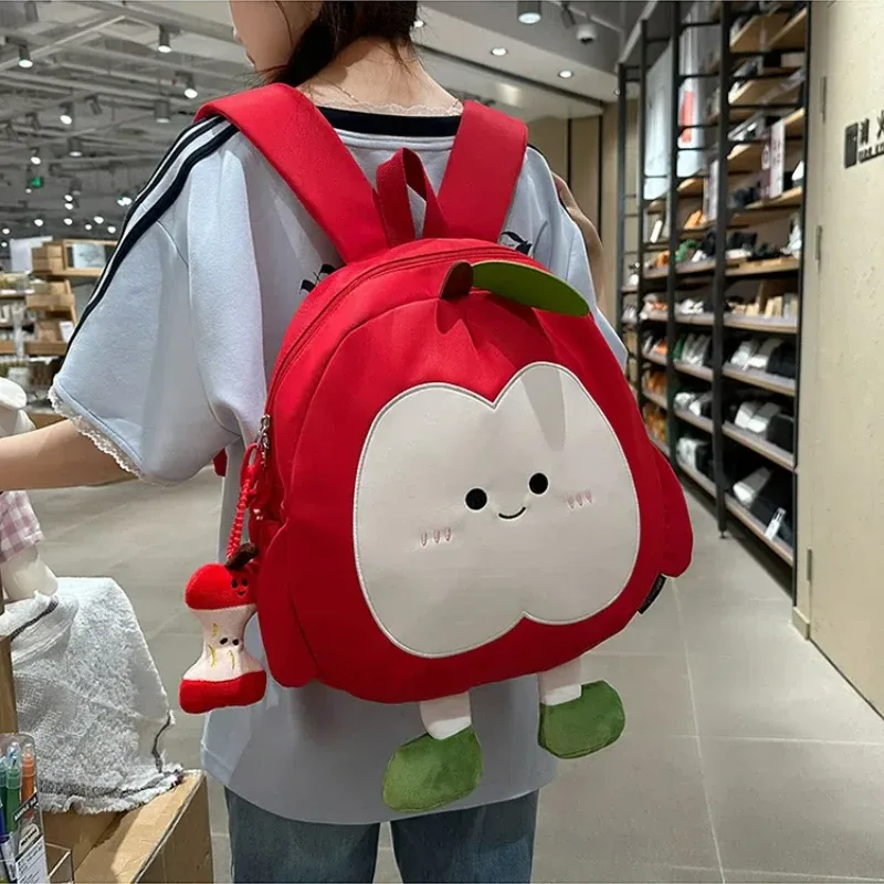 nouveau sac à dos apple mignon pour filles dessin animé grande capacité étudiant cartable voyage loisirs déplacements sac à dos léger