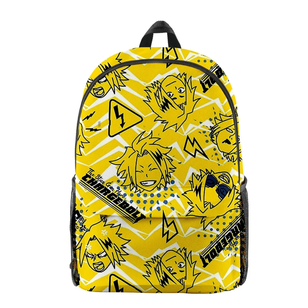 luxe populaire denki kaminari élève bookbag cahier sacs à dos impression 3d oxford imperméable garçons/filles voyage sacs à dos