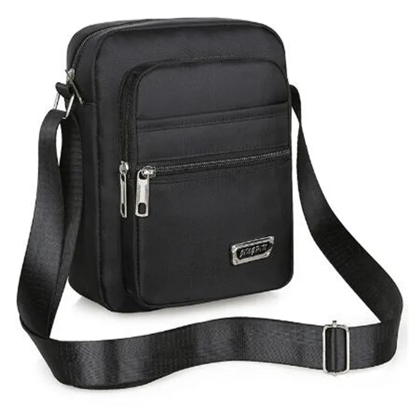 2025 hommes sac à bandoulière en nylon sac de messager décontracté en nylon poche à glissière sac à main mode fourre-tout voyage mâle sacs à bandoulière nouveau