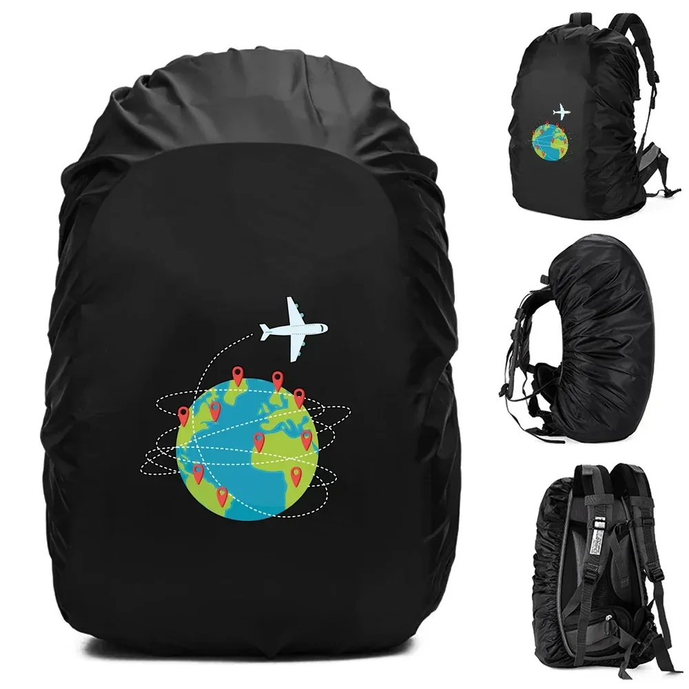 juste de pluie imperméable pour sac à dos, housse anti-poussière, sac d'escalade, extérieur, sac à dos, série de voyage, 20-70l