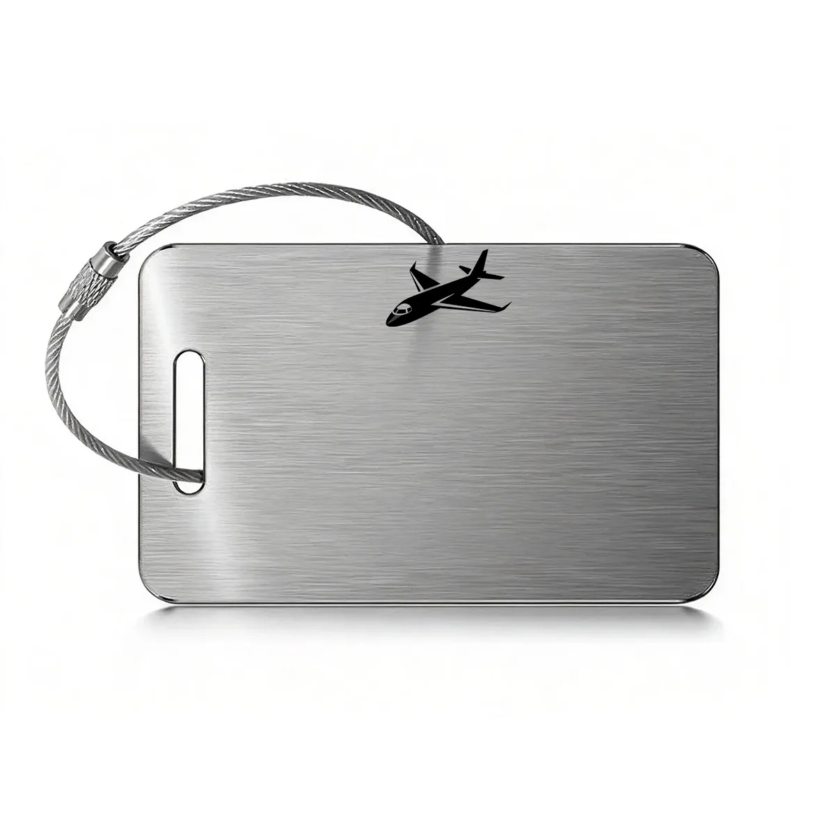 étiquette bagage métal carrée anse métal personnalisable voyage identité sécurité antiperte multicouleur travels accessoire