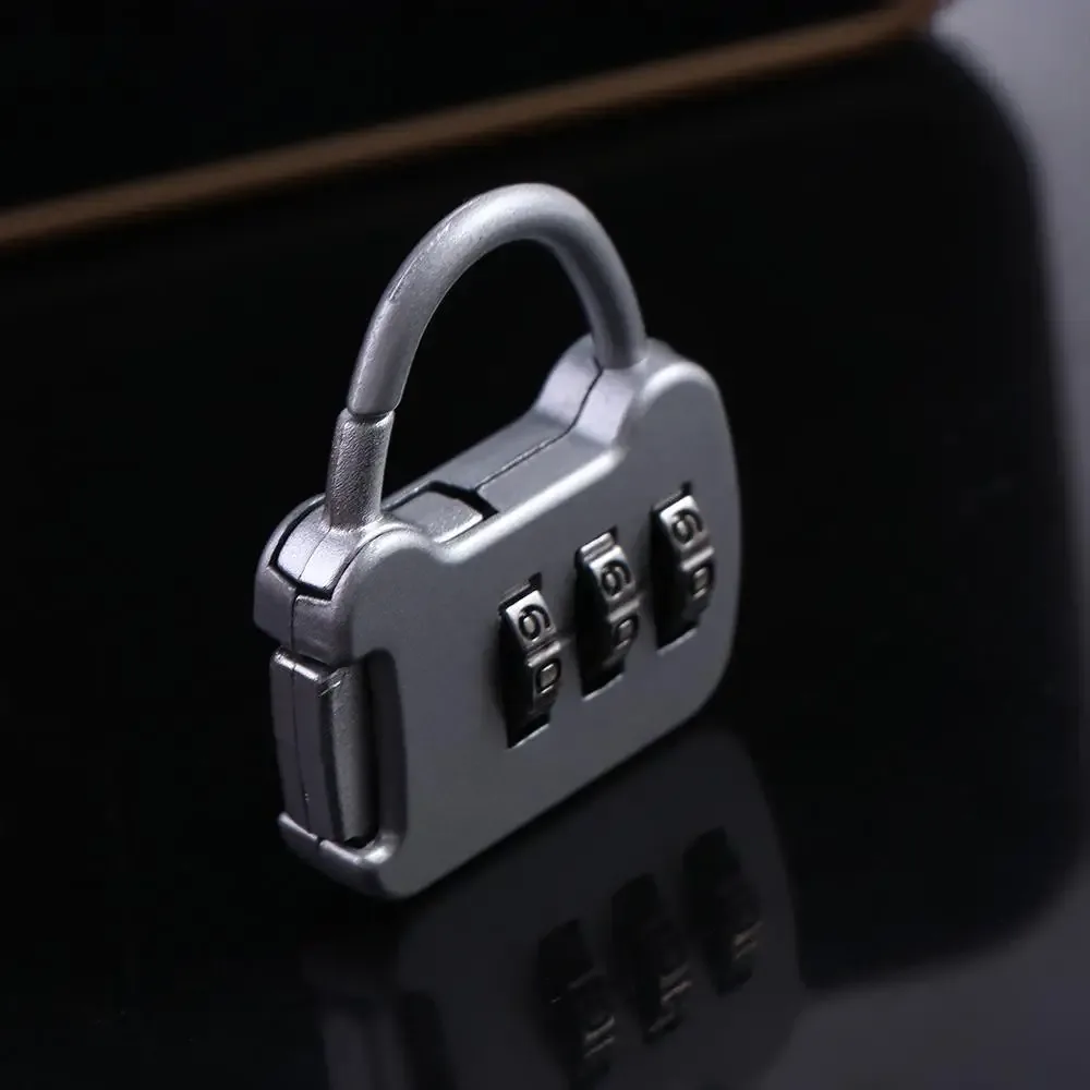 cadenas code numérique métal argent rose blanc voyage valise armoire fermature éclair compact travail vacances
