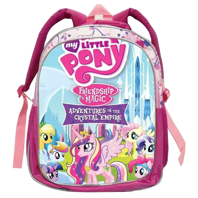 sacs d'école my little pony pour enfants, sacs à livres imprimés, sac à dos de maternelle rose, cartable de dessin animé pour filles de 1 à 3-5 ans