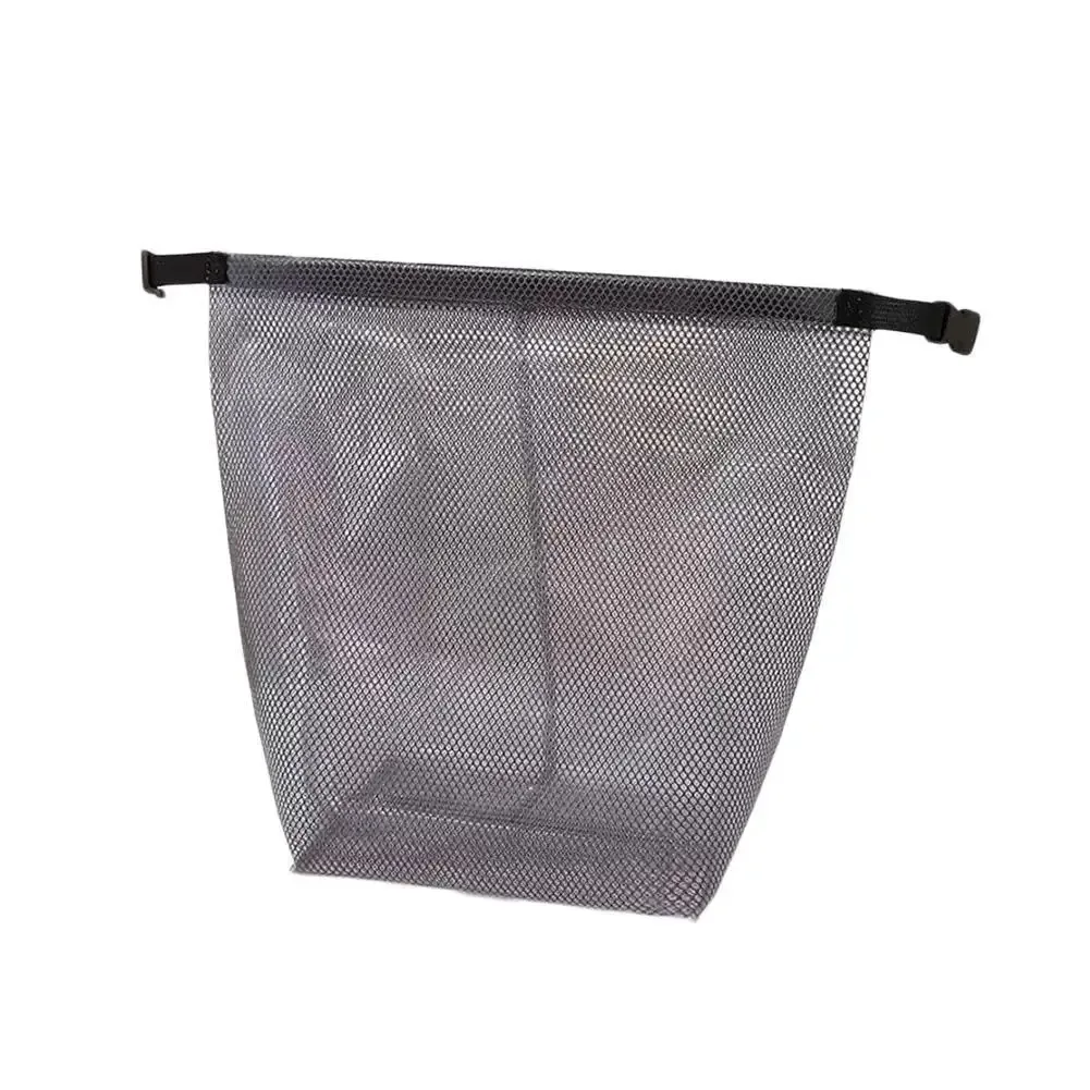 sac de maquillage en maille imperméable, organiseur de toilette portable, sac à main transparent, pochette de rangement de voyage, sac fourre-tout pliable multifonctionnel