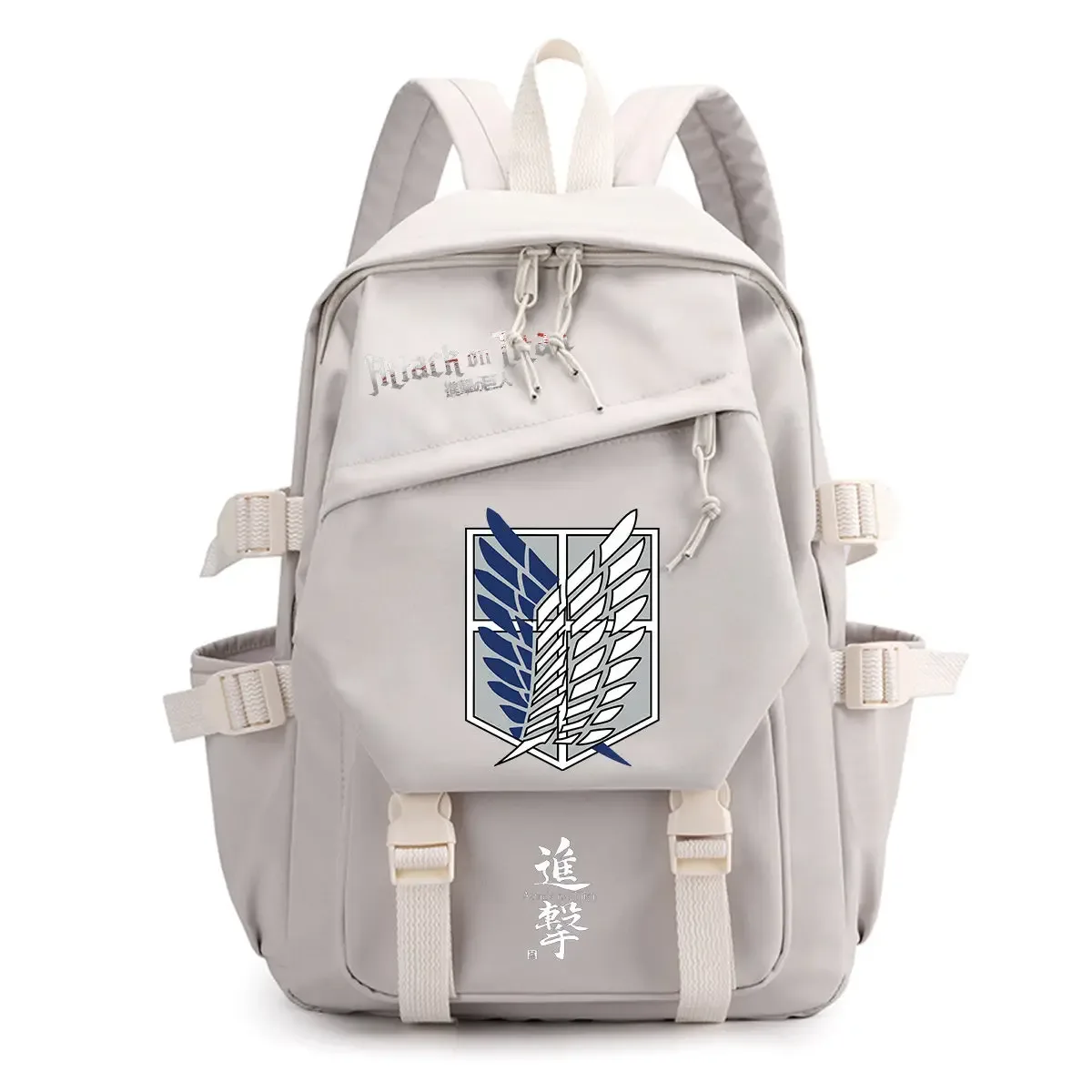 sac à dos attack on titan, grande capacité, léger, pour l'école et les voyages, sac des wings of freedom du survey corps
