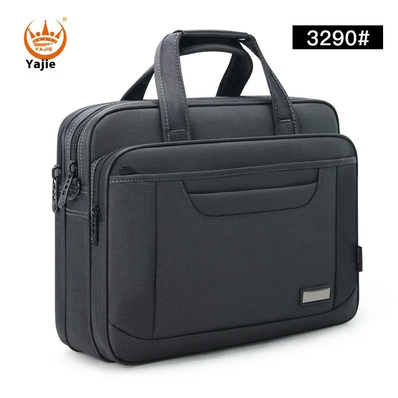 porte-documents pour hommes d'affaires, sac en toile imperméable de grande capacité pour ordinateur portable de 15.6 pouces, sacs de travail, sacs d'affaires, sacs de bureau officiels