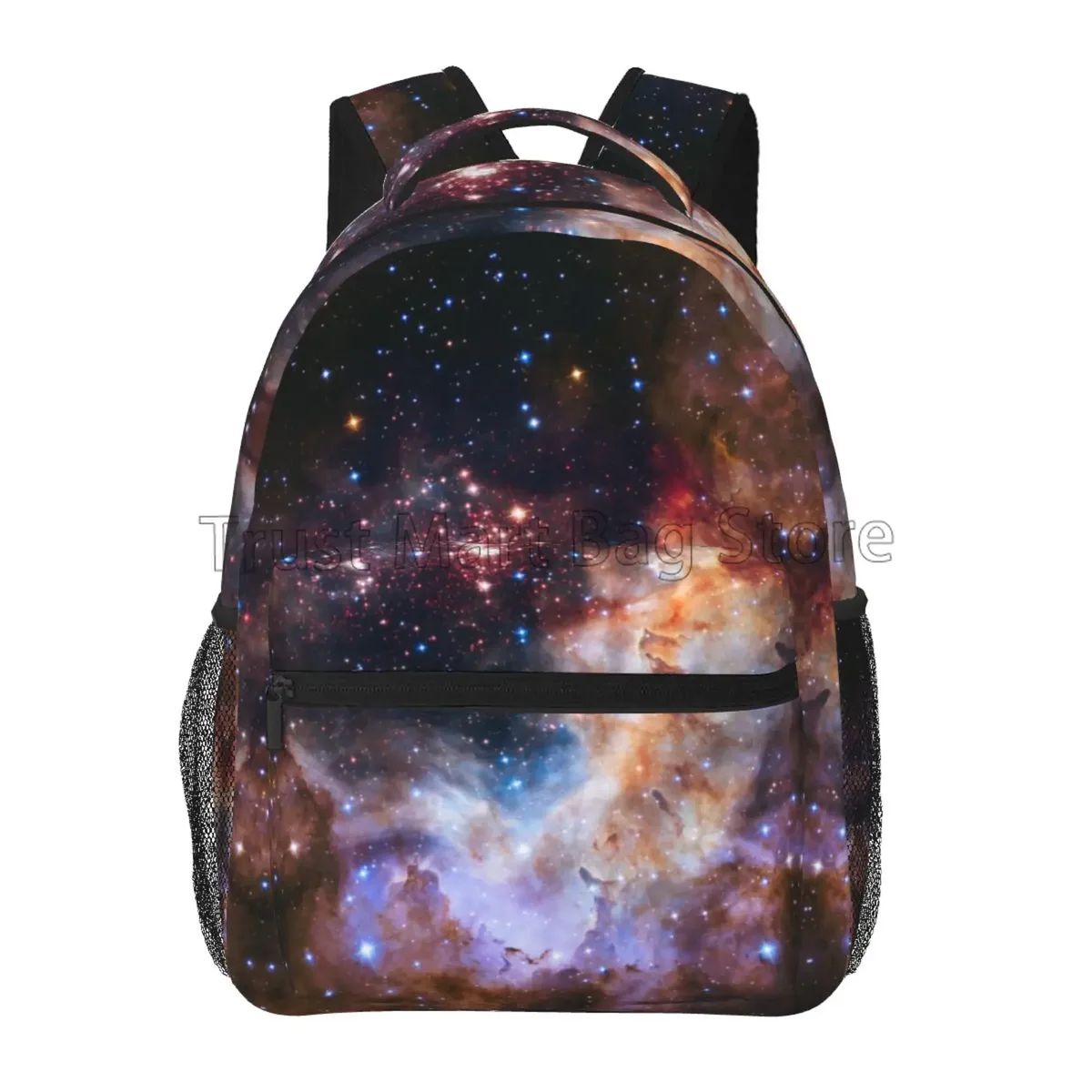 sac à dos blue galaxy starry stars pour adolescents, sac à dos pour filles et garçons, sac de voyage pour ordinateur portable, espace, lycée