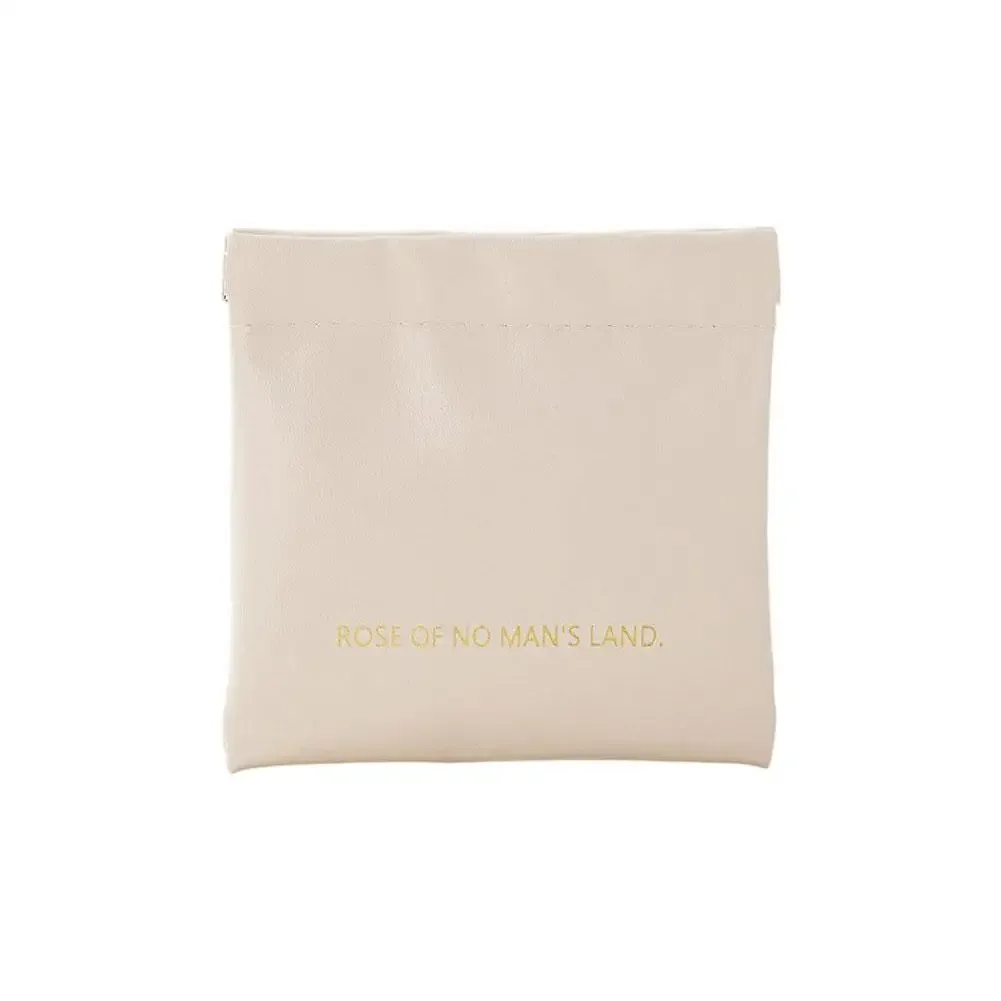 nouveau sac de rangement portable en pu, disponible en 2 tailles, avec fermeture automatique, idéal pour ranger des écouteurs filaires, des rouges à lèvres et de petits accessoires.