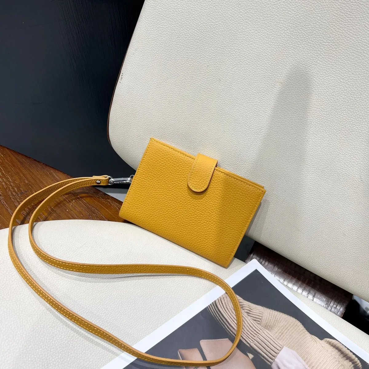 porte-passeport ultra-fin en cuir véritable avec nom personnalisé, nouveau porte-carte multifonctionnel, porte-billets, sac de rangement