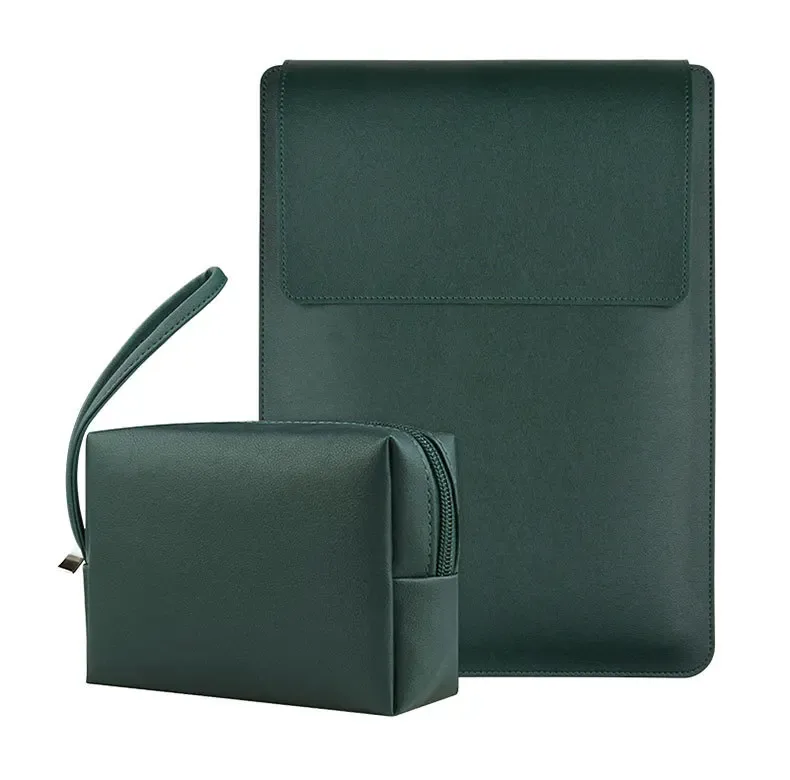 housse d'ordinateur portable de luxe 13-15 pouces avec support, personnalisable pour entreprise, simple, étanche, sacoche de protection, mini sac de rangement tendance