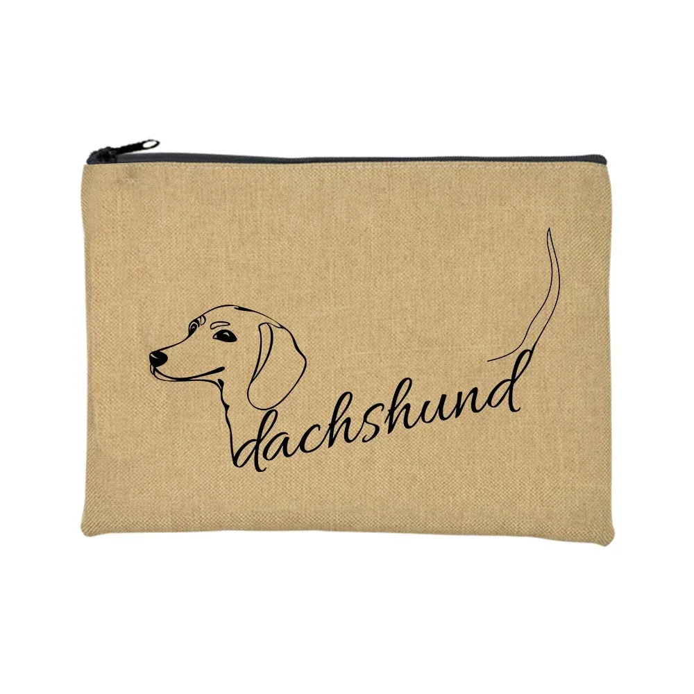 trousse de toilette voyage pochette maquillage jambes courtes mais grande attitude teckel chien imprimer trousse de maquillage voyage organisateur de toilette sacs à cosmétiques pour femmes pochette à fermeture éclair
