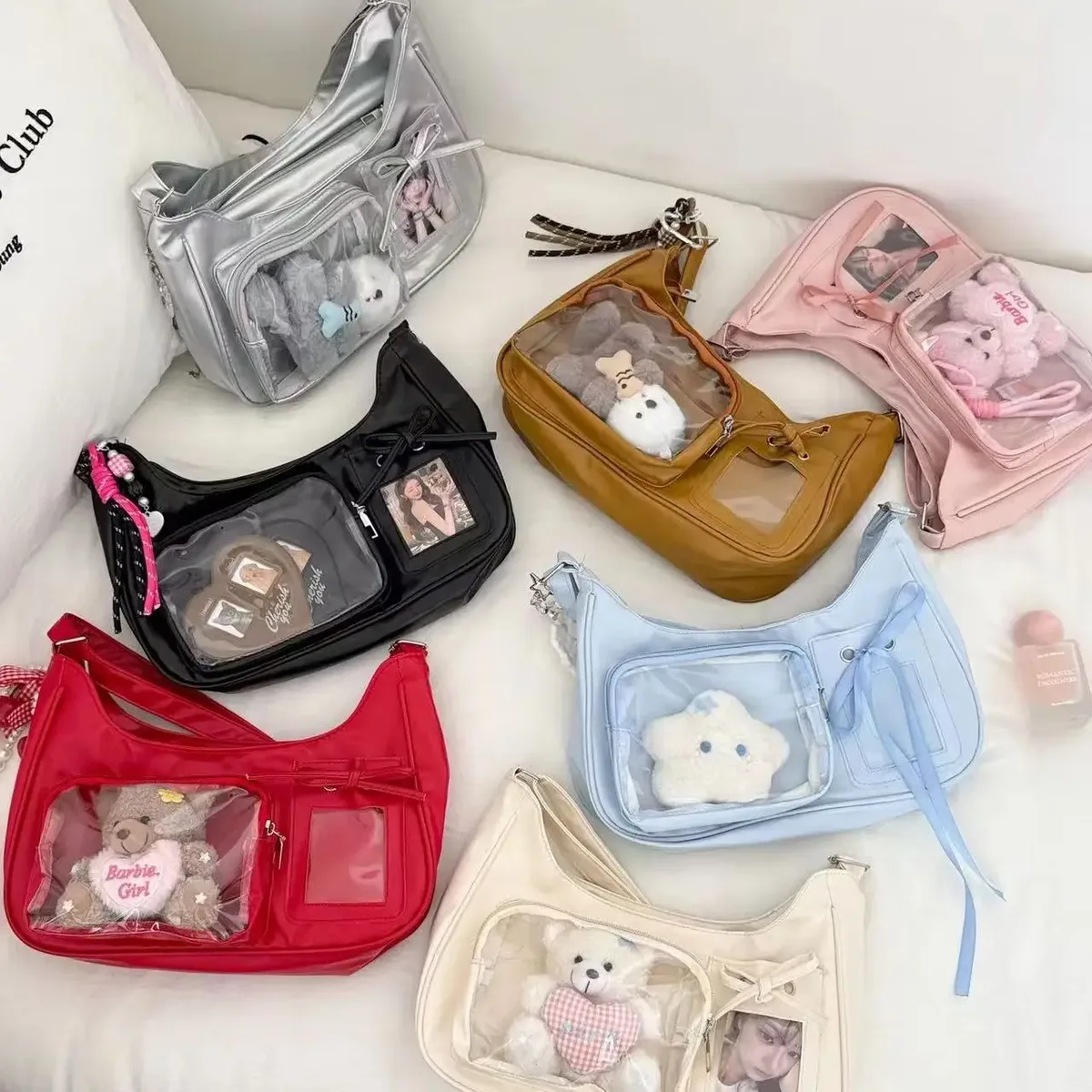 sac bandoulière polyvalent et léger pour les trajets quotidiens et les loisirs, tendance mode de niche, haute valeur, transparent