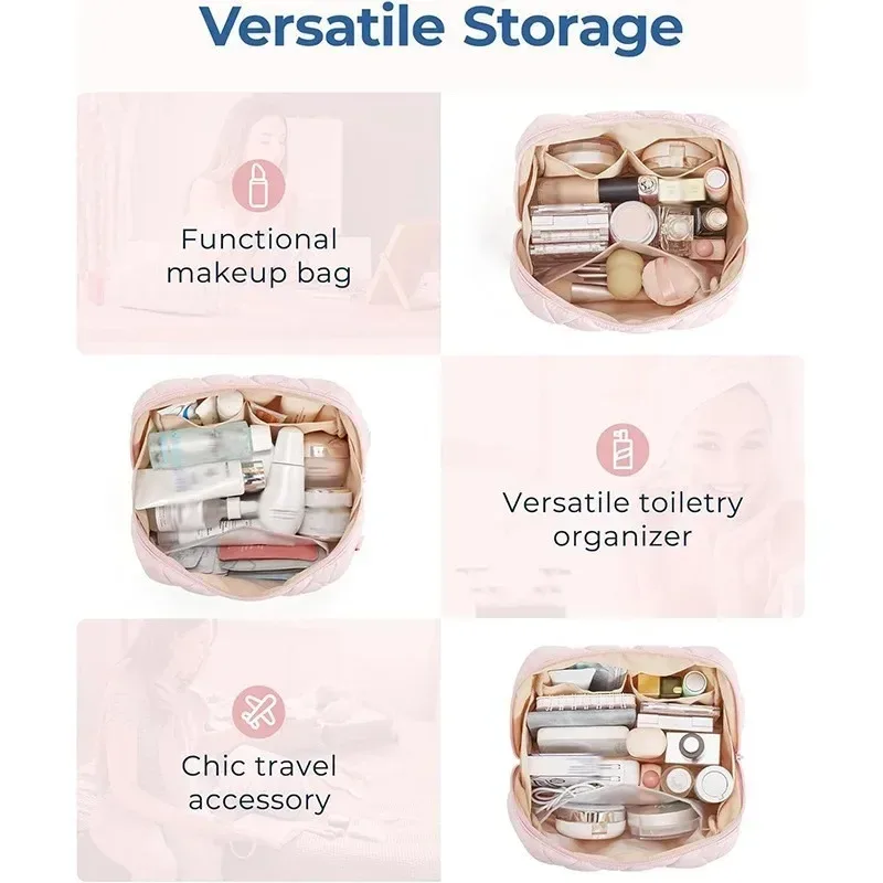 1 pièce trousse de toilette étanche, sac de rangement portable pour maquillage et cosmétiques, idéal pour les articles de toilette de salle de bain