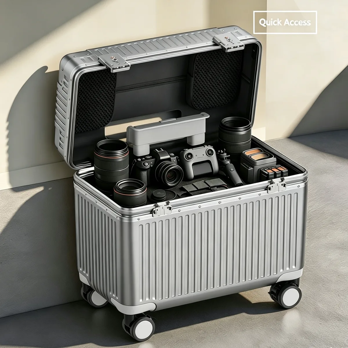 nouvelle valise à ouverture supérieure 18 pouces, bagage à roulettes de cabine avec cadre en alliage d'aluminium, serrure tsa, coque rigide en pc