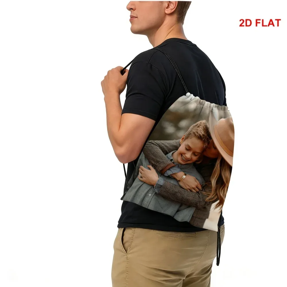 sac à dos à cordon personnalisable avec photo – sac à cordon personnalisé pour la salle de sport, les équipes sportives, la plage, les voyages et le transport quotidien