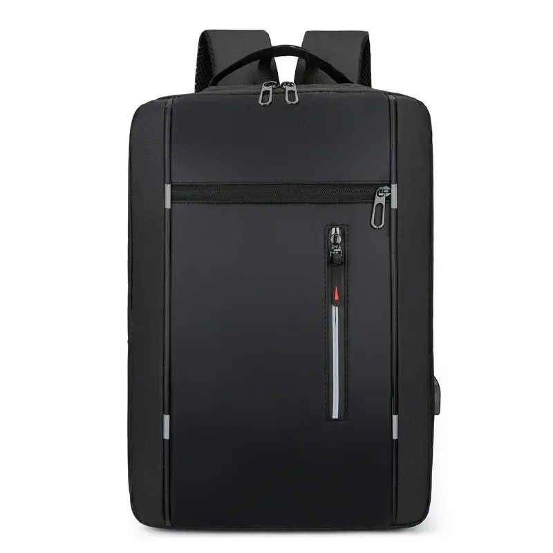 sac à dos oxford étanche pour hommes, 15.6 pouces, avec port de chargement usb, sac d'école de voyage d'affaires de grande capacité