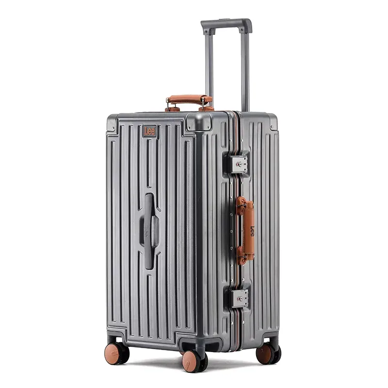 valise klqdzms de haute qualité, 28 pouces, grande capacité, cadre en aluminium, valise à roulettes, boîte de cabine 20 pouces, sac de voyage.