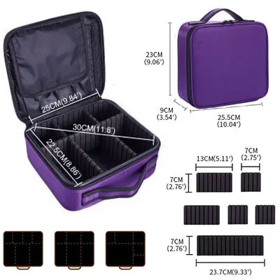 trousse de maquillage étanche, boîte professionnelle, sac à cosmétiques portable pour femmes, pour voyage, sac de rangement de maquillage