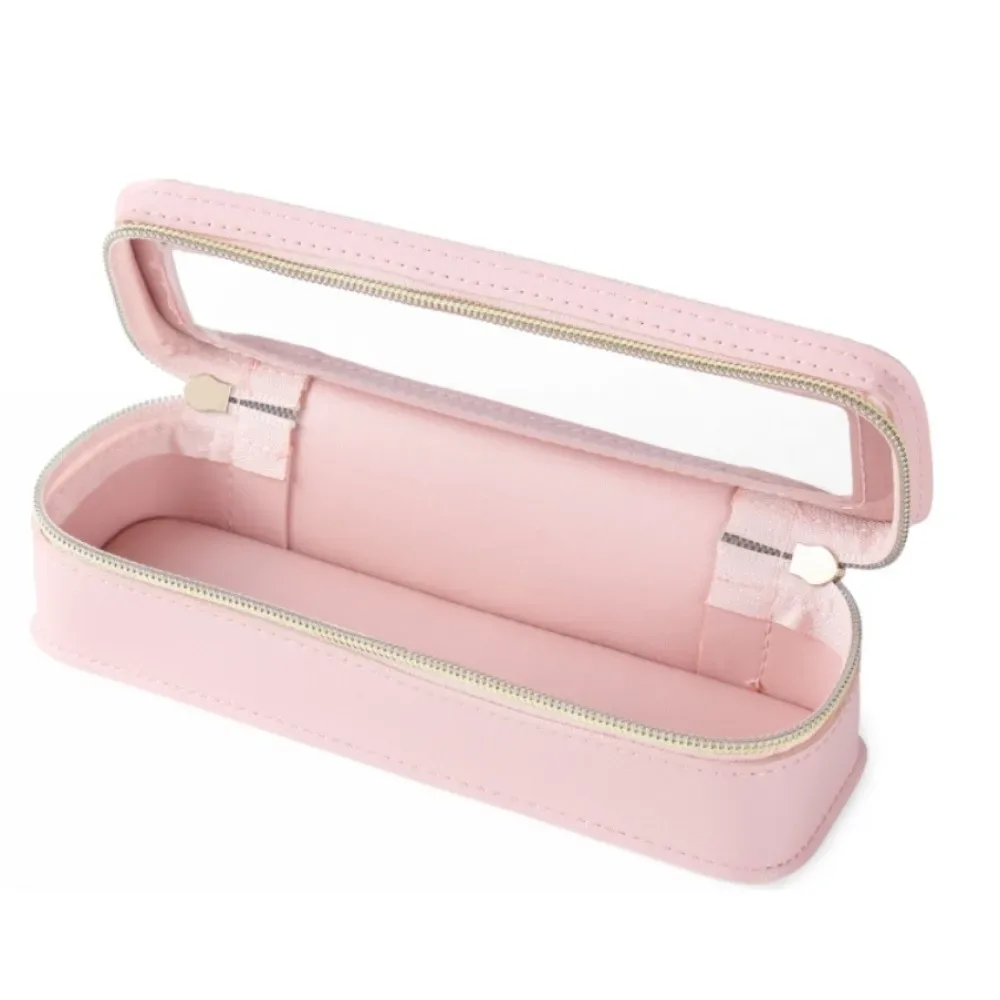 étuis cosmétiques pvc transparent fermeture éclair couleur blanc rose noir décontracté voyage cosmétiques pochettes rangement