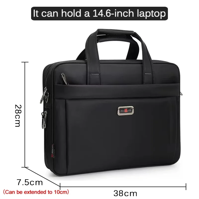 large capacity briefcase bags men business bag 17 15.6 14 inch laptop bag shoulder bags canvas handbags messenger work tote bags
